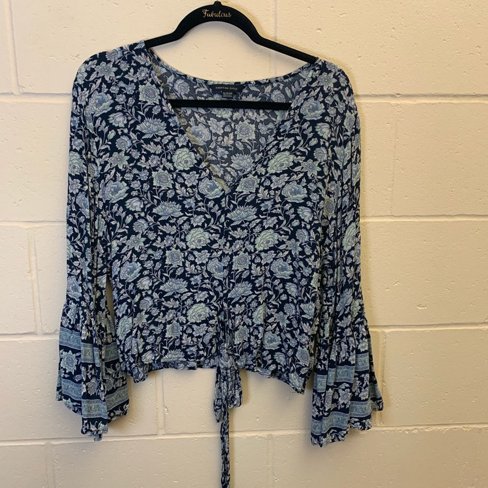 Floral print blouse